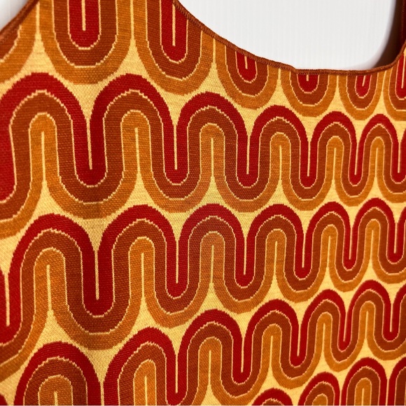 ZARA Geometric Print Knit Mini Dress. Size Small - Picture 6 of 10